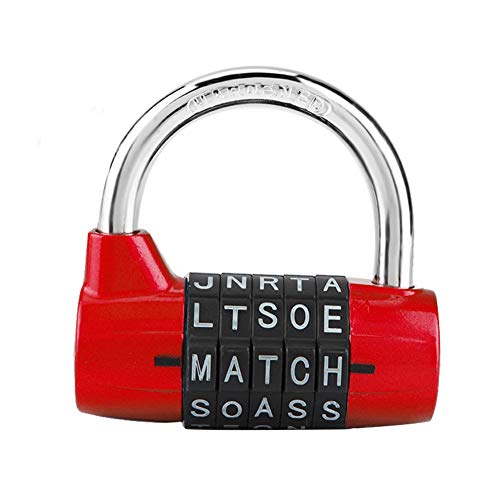 Wosume Lucchetto A Codice, Codice A 5 Cifre Codice In Lega Di Zinco Lucchetto A Combinazione Valigia Da Viaggio Armadietto Da Palestra Lucchetto Con P