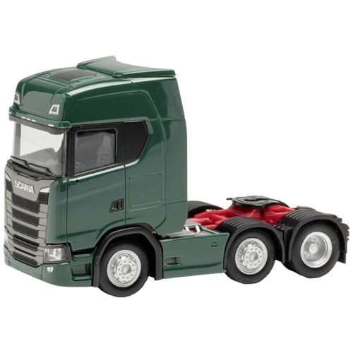 Herpa - Trapano Scania Cs 20 Hd 6X2, Verde Muschio, Multicolore, Taglia Unica
